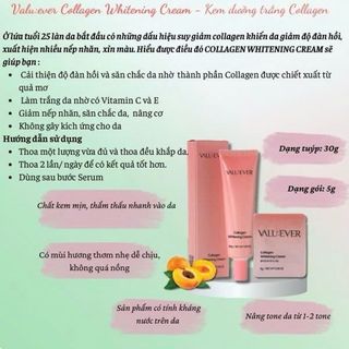 Kem Dưỡng Trắng Da Collagen VALU:EVER 30G