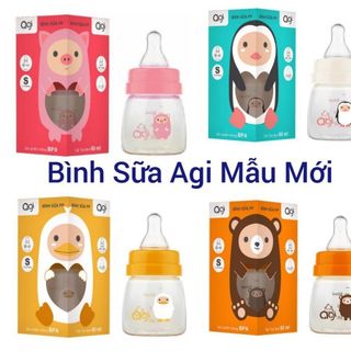 Bình sữa Agi PP cổ hẹp 60ml/140ml/250ml giá sỉ