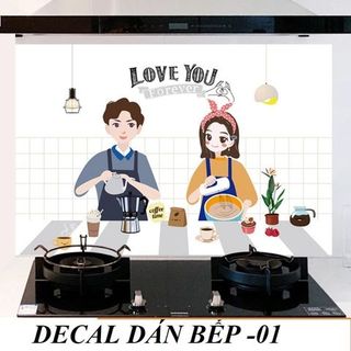 DECAL DÁN BẾP 60*90CM- LAU CHÙI ĐƯỢC