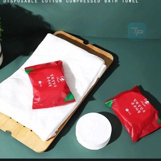 KHĂN TẮM NÉN ĐỎ 70-140CM