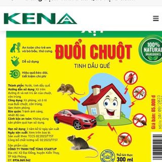 KENA Xịt đuổi chuột, côn trùng, xịt phòng, xịt gầm ô tô xua đuổi chuột sinh học an toàn, hiệu quả