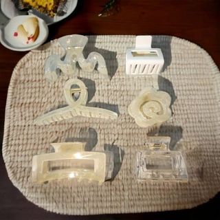 SET 6 KẸP CÀNG CUA MIX MẪU- MÀU TRONG