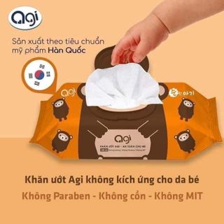 Khăn ướt Agi 100 tờ không mùi giá sỉ