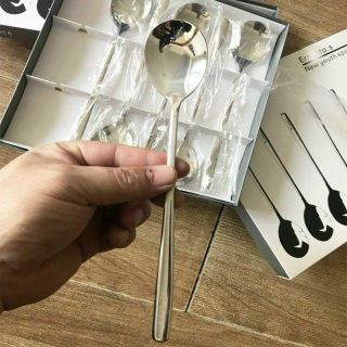Set 6 Muỗng Dài Inox Cao Cấp Sang Trọng
