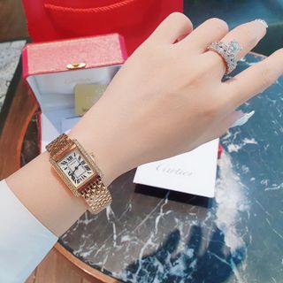 ĐỒNG HỒ NAM NỮ THỜI TRANG CATI MẶT CHỮ NHẬT 4