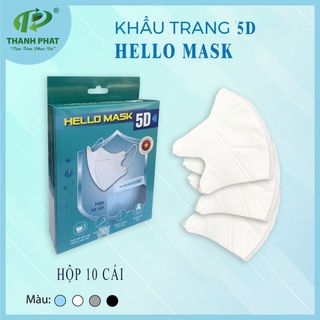 Khẩu Trang 5D Hello Mask (10 Cái/Hộp) - Y Tế Thành Phát giá sỉ