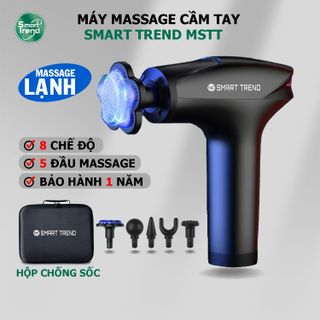 Máy Massage Cầm Tay Smart Trend MSTT Kiểu Dáng Thể Thao, 8 cấp độ massage, 5 đầu mat-xa có đầu massage lạnh giá sỉ