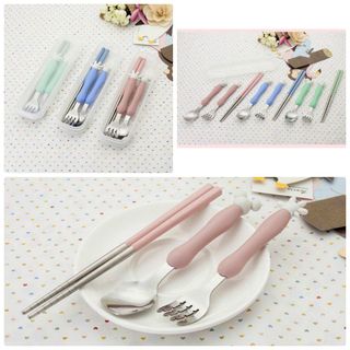 Bộ muỗng nĩa tập ăn cho bé
