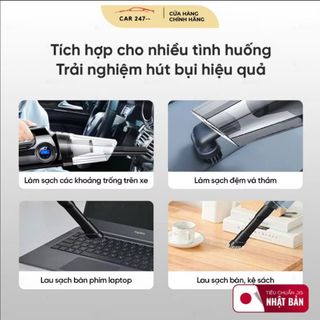 Máy Hút Bụi Kèm Chức Năng Bơm Lốp Bánh Xe, Cầm Tay Nhỏ Gọn, Thông Minh