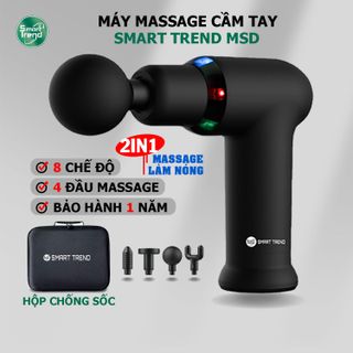 Máy massage cầm tay 2 trong 1 Smart Trend MSD “Massage – Làm Nóng”, 4 đầu massage, 8 cấp độ mát-xa giá sỉ