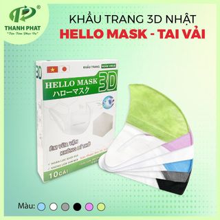 Khẩu Trang 3D Nhật Hello Mask  (10 Cái/Hộp) - Y Tế Thành Phát giá sỉ