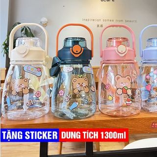 BÌNH NƯỚC SPORTS CUP 1300ML TẶNG STICKER DÁN giá sỉ