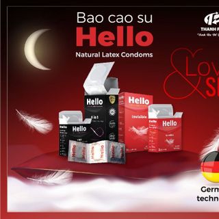 Bao Cao Su Hello 4in1 Gân Gai; Bôi Trơn; Mỏng; Kéo Dài Thời Gian - Y Tế Thành Phát
