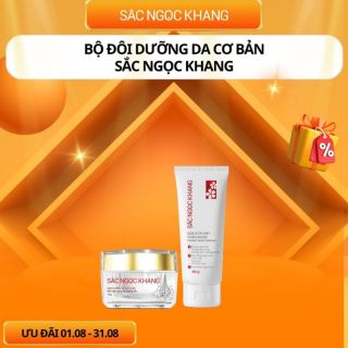 BỘ ĐÔI DƯỠNG DA CƠ BẢN (SRM 50G & KEM ĐÊM 10G)- SẮC NGỌC KHANG