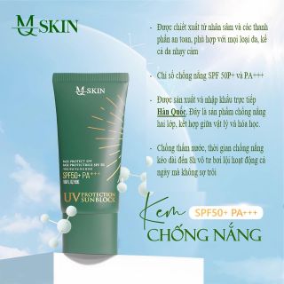 ￼Kem Chống Nắng MQ SKIN UV Protection Sunblock 50G SPF 50 & PA+++ giá sỉ