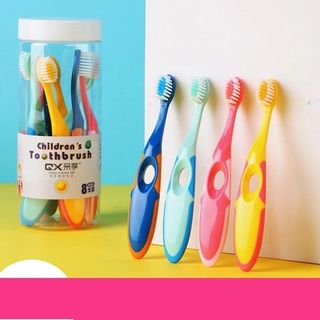 HỘP 8 BÀN CHẢI ĐÁNH RĂNG LÔNG MỊN CHO BÉ 3-12 TUỔI NHIỀU MÀUHỘP 8 BÀN CHẢI ĐÁNH RĂNG LÔNG MỊN CHO BÉ 3-12 TUỔI NHIỀU MÀU