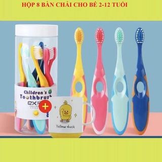 HỘP 8 BÀN CHẢI ĐÁNH RĂNG LÔNG MỊN CHO BÉ 3-12 TUỔI NHIỀU MÀUHỘP 8 BÀN CHẢI ĐÁNH RĂNG LÔNG MỊN CHO BÉ 3-12 TUỔI NHIỀU MÀU