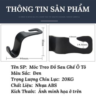 Móc treo đồ chữ S ô tô sau ghế nhỏ gọn tiện lợi