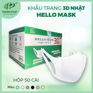 Khẩu Trang 3D Nhật Hello Mask  (50 Cái/Hộp) - Y Tế Thành Phát giá sỉ