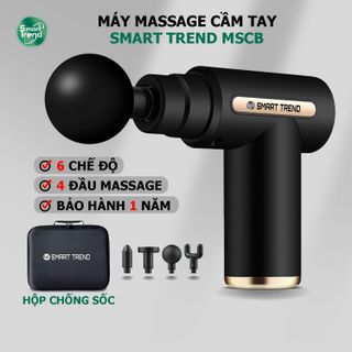 Máy Massage Cầm Tay Mini Smart Trend MSCB, 4 đầu mát-xa, 6 cấp độ, có hộp chống sốc an toàn, tiện lợi giá sỉ