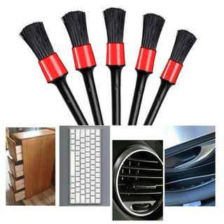 Bộ 5 Chổi Cọ Vệ Sinh Xe Ô Tô Đa Năng - Cọ Rửa Khoang Máy, Mân Xe, Nội Thất