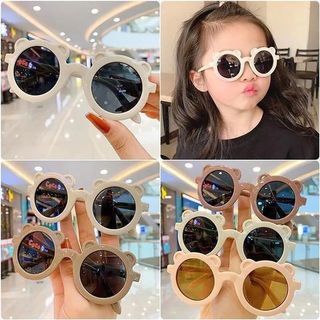 MẮT KÍNH TRÒN TAI GẤU NHÁM CHO BÉ 1-8 TUỔI