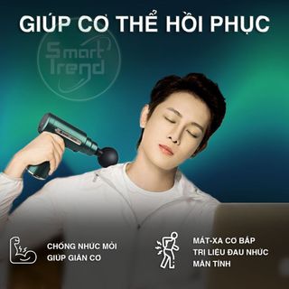 Máy Massage Cầm Tay Mini Smart Trend MSCB, 4 đầu mát-xa, 6 cấp độ, có hộp chống sốc an toàn, tiện lợi
