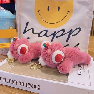 MÓC KHÓA GẤU DÂU LOTSO- CÓ HƯƠNG THƠM
