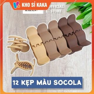 LỐ 12 KẸP CÀNG CUA 5R ĐẦU TRÒN CAFE- KHÔNG GÃY