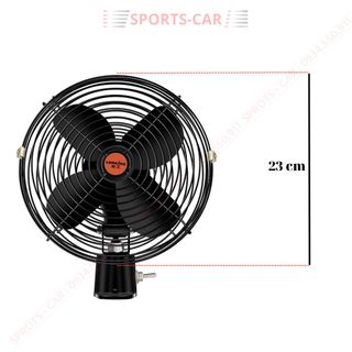 Quạt ô tô lồng sắt cắm tẩu 12V, 24V siêu mát cho xe