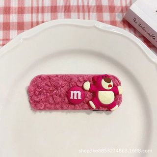VĨ 3 KẸP MÁI TÁCH LÔNG GẤU HỒNG LOTSO