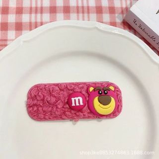 VĨ 3 KẸP MÁI TÁCH LÔNG GẤU HỒNG LOTSO