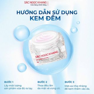 BỘ BA DƯỠNG DA CƠ BẢN (SRM 50G + NƯỚC HOA HỒNG + KEM ĐÊM 10G) - SẮC NGỌC KHANG