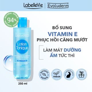 Nước hoa hồng Evoluderm bổ sung Vitamin E 250ml