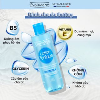 Nước hoa hồng Evoluderm bổ sung Vitamin E 250ml