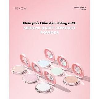 [PHẤN PHỦ MENOW CHÍNH HÃNG] Phấn Phủ nén kiềm dầu, chống nước, che phủ hoàn hảo MENOW Rabit Compact Powder 8.5g