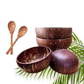 Bát chén gáo dừa size lớn dùng để ăn ngũ cốc sữa chua hoa quả