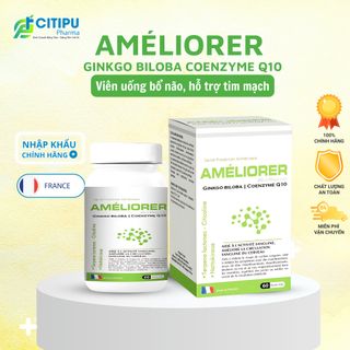 Viên uống tuần hoàn máu não bổ tim Améliorer Ginkgo Biloba Coenzyme Q10 giá sỉ