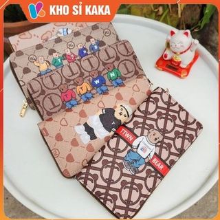 VÍ DÀI CẦM TAY KHÓA KÉO GẤU TWIN BEAR