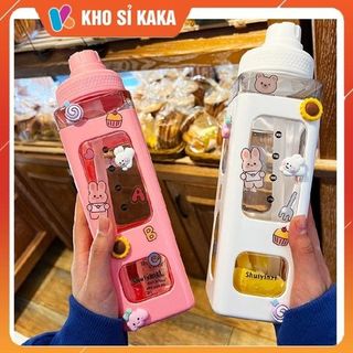 BÌNH NƯỚC VUÔNG CAO 700ML