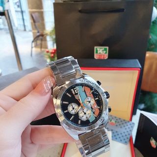 ĐỒNG HỒ NAM TRUNG CẤP TAG HEU DÂY THÉP MẶT CHONOGRAP 3