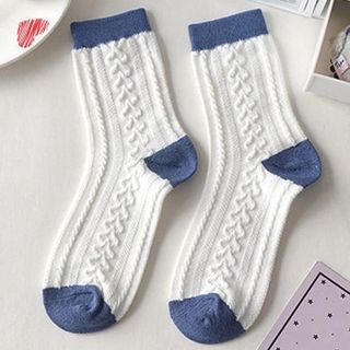 SET 5 ĐÔI TẤT GẤU XANH DƯƠNG CỔ CAO TÚI ZIP giá sỉ