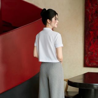 SET BỘ ÁO SUÔNG TAY LỠ QUẦN SỌC LẬT LAI - DT1824