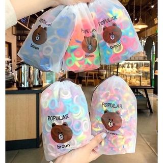 TÚI 100 BUỘC TÓC VẢI CHO BÉ