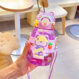 BÌNH ỐNG HÚT ICON GẤU BEAR 600ML- HÀNG XỊN KÈM HỘP