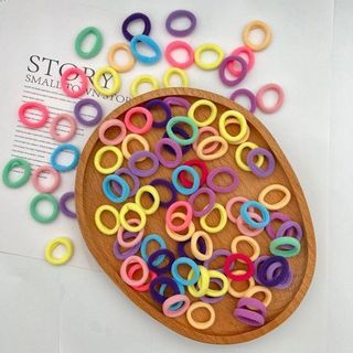 HỘP 100 CHUN BUỘC TÓC VẢI CHO BÉ
