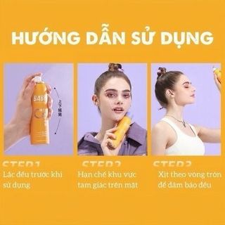 Xịt khóa nền, xịt khóa makeup BaBi Cuishifan, khóa lớp trang điểm 24h, tinh chất vitaminC giá sỉ