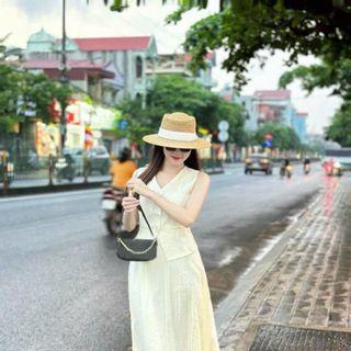 SET BỘ GỒM ÁO GILE VÀ CHÂN VÁY - DT1825