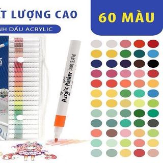 SET 60 BÚT TÔ MÀU ACRYLIC CAO CẤP giá sỉ