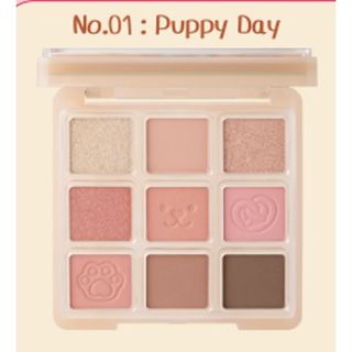Bảng Mắt ODBO 9 Ô- Tặng Kèm Kẹp Tóc Cute- OD2024 Sweet Munch Eyeshadow Palette Puppy Day_Kitten Day